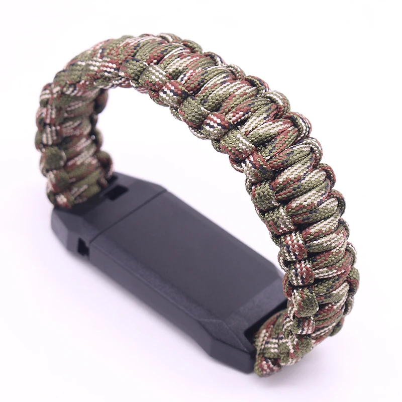army green camo Плетеный браслет, многофункциональный Паракорд, браслет для выживания на открытом воздухе, походный спасательный Аварийный Браслет - Цвет: army green camo