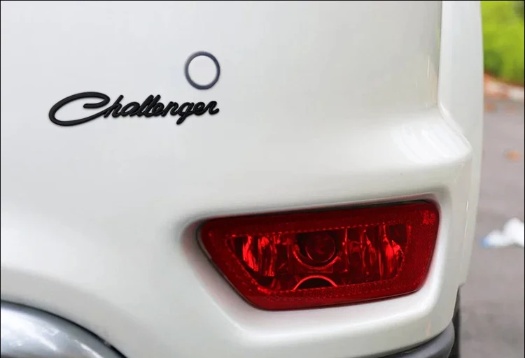 Автомобильная 3D металлическая эмблема, значок, наклейка для Dodge Challenger, модель автомобиля, задний хвост, багажник, буква, логотип, хромированные наклейки, аксессуары