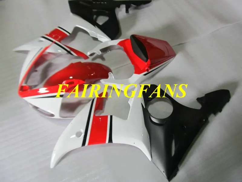Комплект обтекателей для мотоцикла YAMAHA YZFR6 03 04 YZF R6 2003 2004 YZF600 Красный Белый Черный Обтекатели Кузов+ подарки YJ19