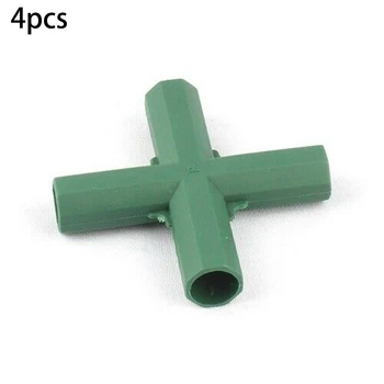 

Bracket Connectors Green 16mm 4Pcs Plastic Garden Plant Climbing Frame