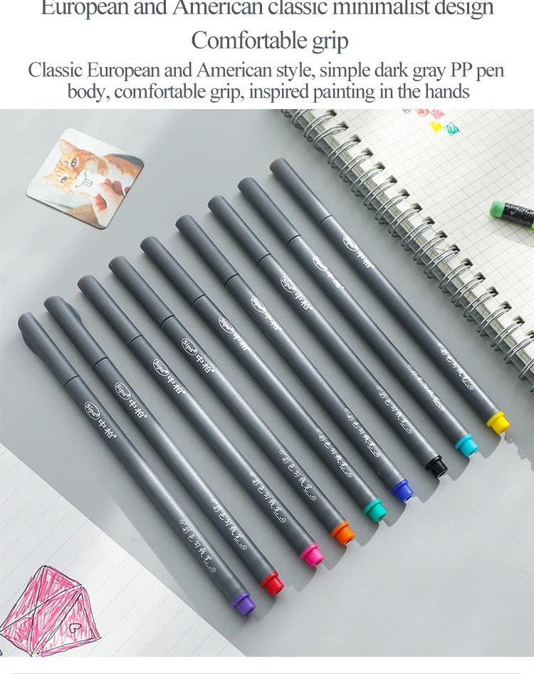 Sipa цветная ручка для крючков 0,38 мм 10/24 цветов многофункциональная ручка для художественного эскиза картина в стиле аниме вкладыш SR153