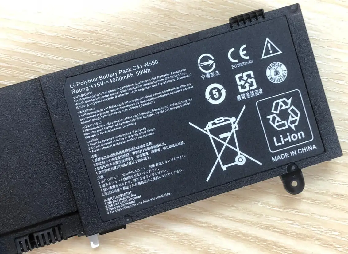Bateria Portátil C41-n550 para Asus para N550 N550j N550x47js N550x47jv N550x47jv-s N550x47jv-sl Q550lf - Imagem 3