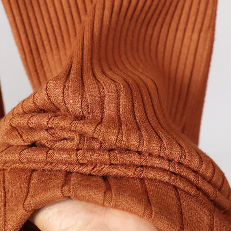 Осеннее платье женские свитера длинный рукав платье длинный пуловер вязаный Плотный трикотаж Макси Черный свитер Корейская зимняя одежда