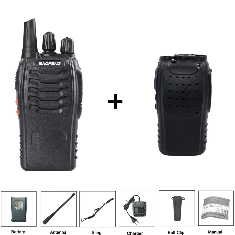 888s-cover Baofeng 888S удобная портативная рация 5 Вт 16 каналов UHF 400-470 МГц портативная двухсторонняя радиостанция BF 888SHam - Цвет: 888s-cover
