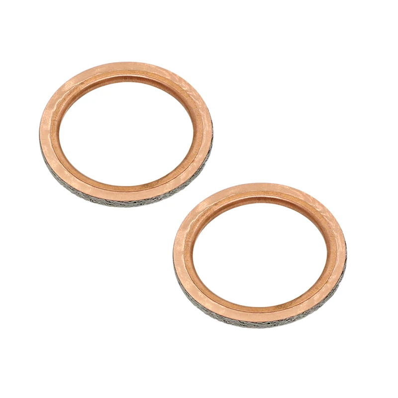 Copper Exhaust Muffler Head Pipe Gasket Seal for Yamaha Rhino 660 700