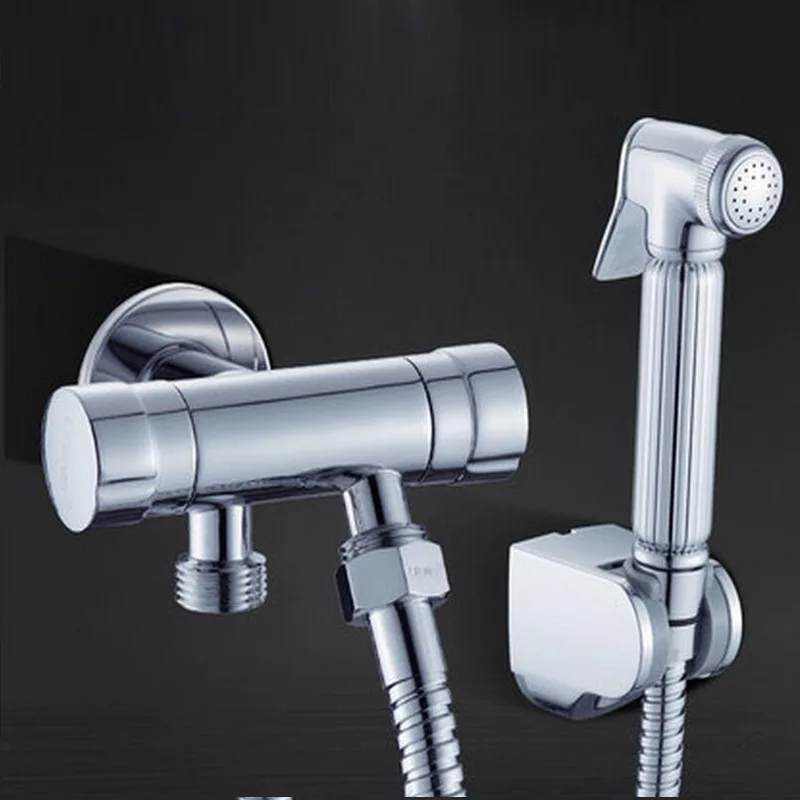 

Copper Spray Gun Shower Health Faucet Multi-functional Supercharge Chamber Pot Cleaning Extra-large Water Pressure Cleaning Set