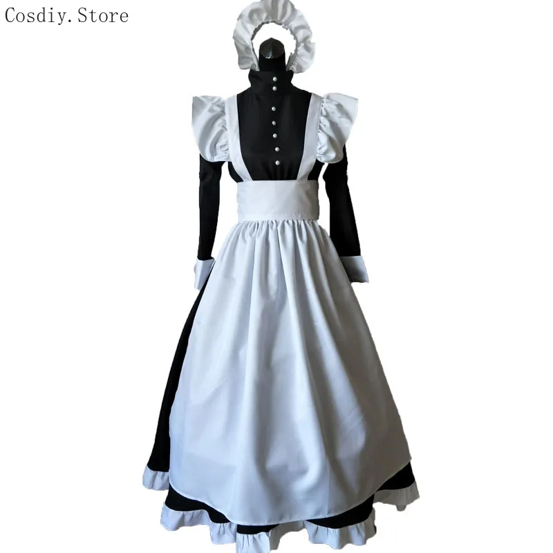 Vestito da grembiule della governante del vestito dal cotone di carnevale  di Festival delle donne del Costume di Halloween della cameriera vittoriana  di S-6XL per l'adulto - AliExpress
