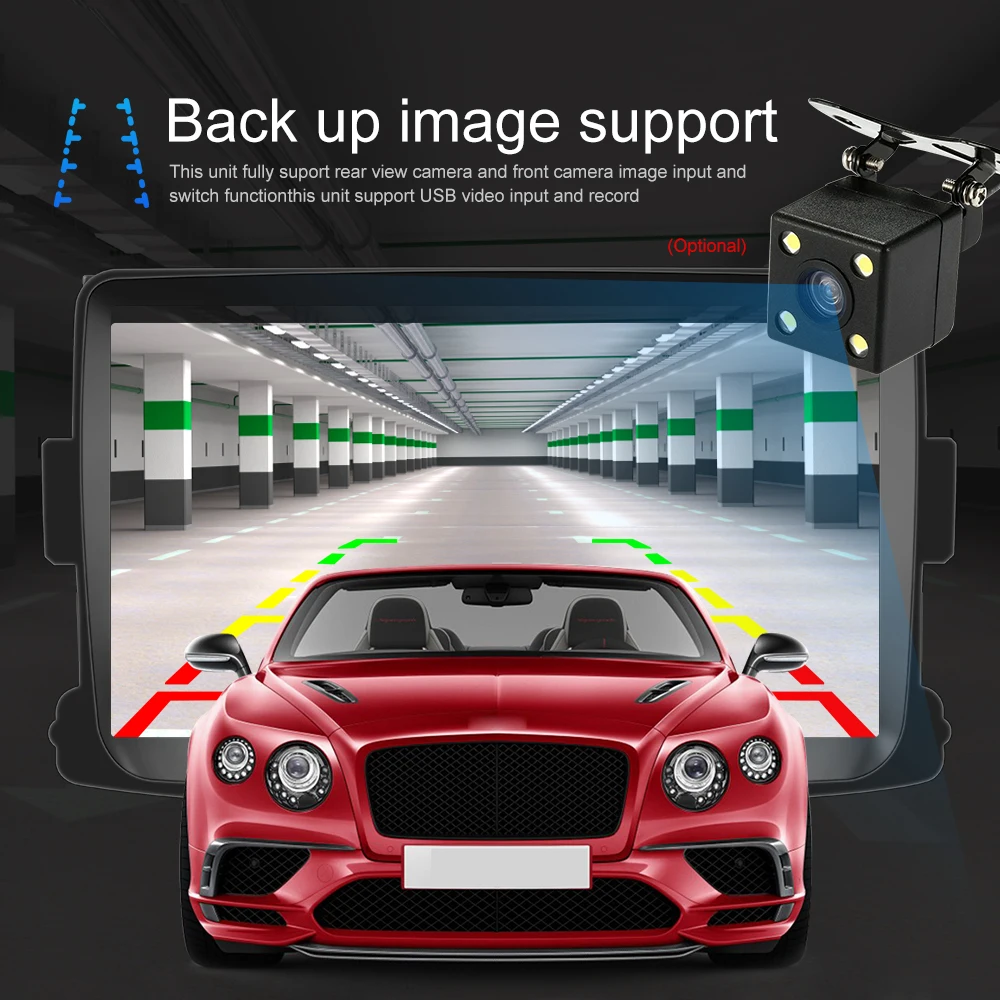 Автомагнитола AMPrime Android 7 1 8 дюймов HD сенсорный экран автомагнитола стерео видео GPS