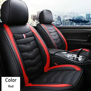 

Universal 1pc PU Leather Full Car auto Front Seat Cover car styling Accessories Cushion autocovers with Tire Track for cars