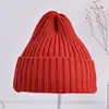 Baby Kids Ribbed Knitted Beanie Hats For Girls Boys Casual Toddlers Windproof Cap 6M-4Years Baby Photography Props Accessories 6