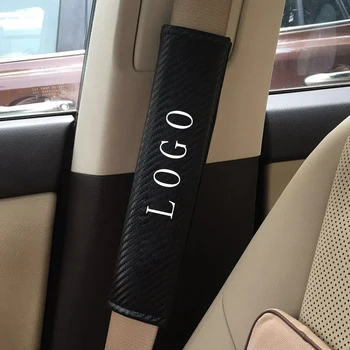 

2pcs Carbon Fiber Seat Belt Shoulder Padding Car Safety Belt Cover For Cadillac XT5 SRX ATS CTS XTS CT6 Car Styling Accessories
