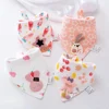 4Pcs/Lot Baby Bandana Drool Bibs 100% Cotton Bibs for Boys & Girls Super Soft Absorbent Feeding Bibs Newborn Items 1