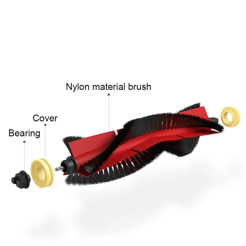 Замена Черный 6 стрелкового оружия боковым щеткам обеспечен+ Съемная основная щетка с инструментом для Xiaomi/Roborock S50 S51 S55 S5 S6 робот-пылесос