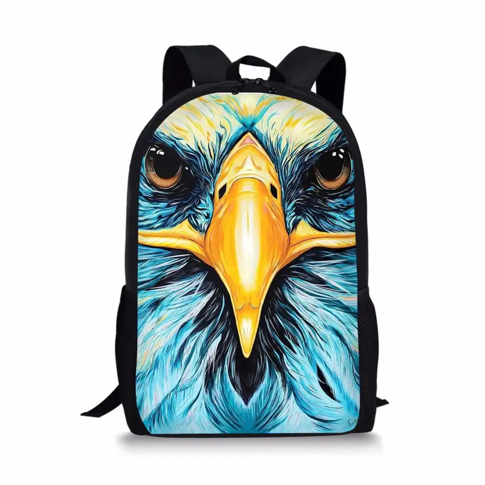 Customized Backpack Animal Eagle Phoenix Elephant Print Fashion Bag for Women Ladies Laptop Book Bags Rucksack for Female
