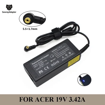 19V 3.42A 65W 5.5x1.7mm AC Adapter Charger for Acer Aspire 5315 5630 5735 5920 5535 5738 6920 7520 notebook Laptop power supply 1