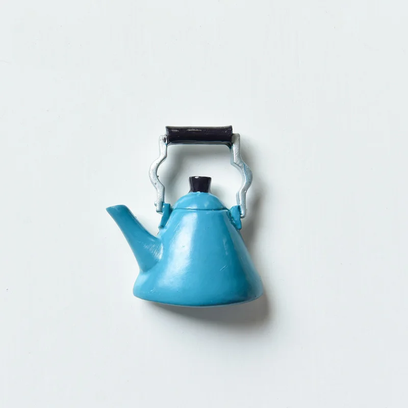 kettle Скандинавские ins bionic холодильник для пищи паста Магнитная личность креативный мультфильм милый 3d украшения магнитные магниты - Цвет: kettle