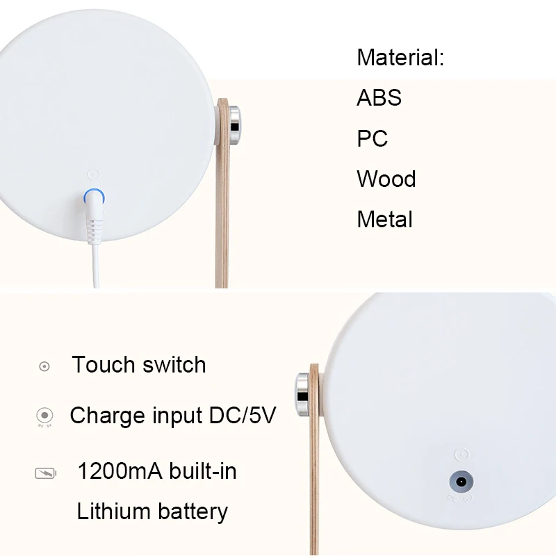 Светодиодный ночник портативный приглушаемая прикроватная лампа настольная с USB