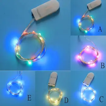 

20LED Waterproof String Light Button Wire Lamp Garland Decorative Holiday Lighting гирлянда #3C08