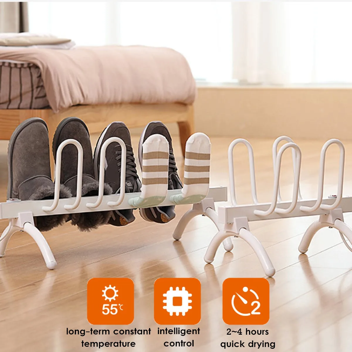 220-240V Electric Shoes Dryer Deodorizer Sterilization Drying Machine Shoes Rack Organizer Portable