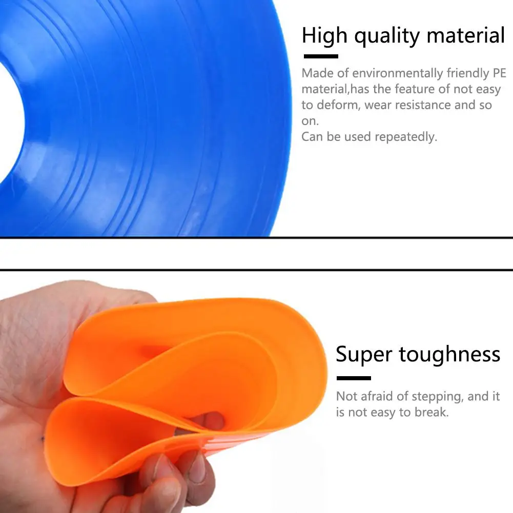 40 Piece Set Soccer Cones Disc Field Cone Markers For Agility Training Football For Kid Suitable For Football Training Equipment