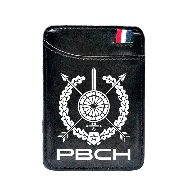 Cool FSB The Federal Security Service of the Russian Leather Card Holder Magic Wallet Fashion Men Women Short Purse BE879-Black