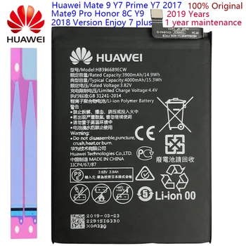 

Hua Wei Original Phone Battery HB396689ECW 3900mAh For Huawei Mate 9 / Mate 9 Pro Honor 8C / Y7 Pro 2017 Y9 2018 Enjoy 7 Plus