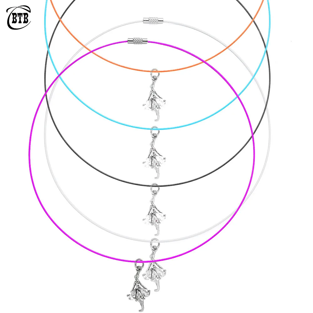 Оригинал три капли воды белый циркон элегантный кулон для танцующей девушки