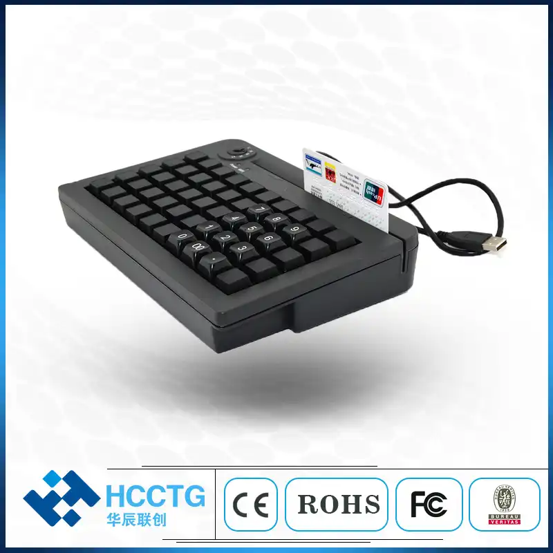 USB 50 программируемая клавиатура POS MSR считыватель магнитных карт KB50M|card reader|magnetic card