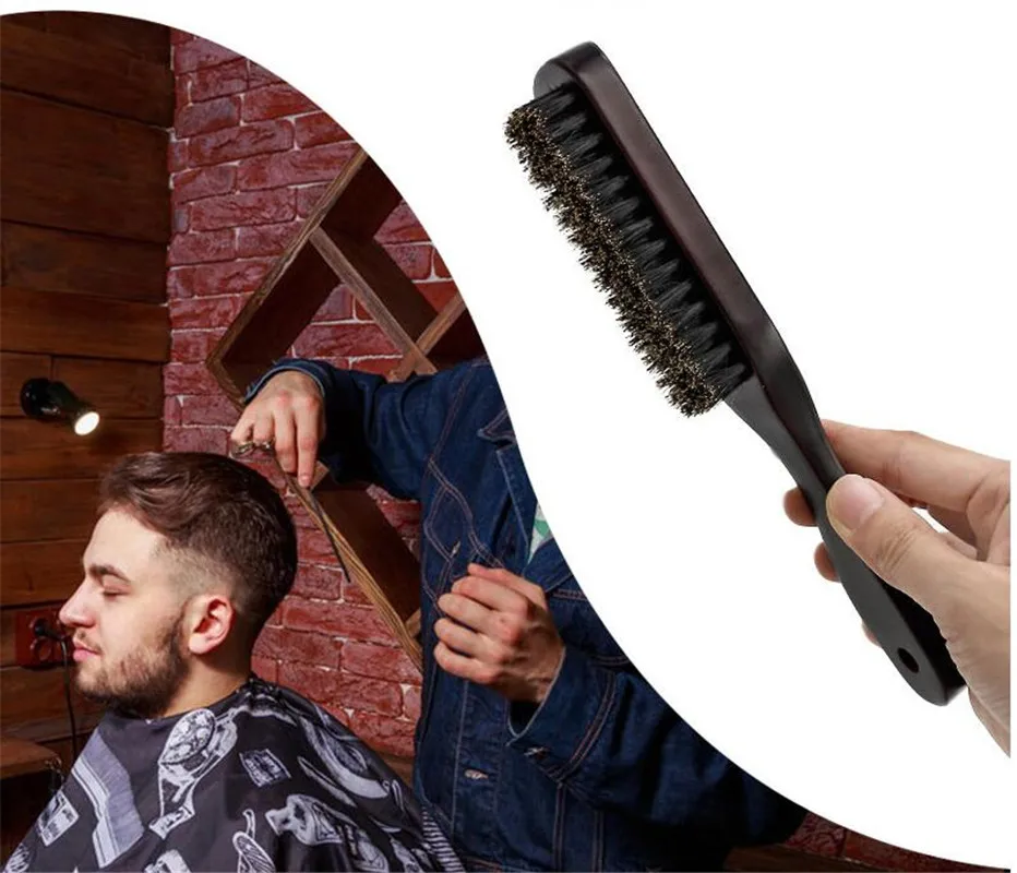 Деревянная ручка кабана щётка для чистки щетка Парикмахерская щетка для бороды антистатическая для парикмахерских Укладка волос расческа инструменты для бритья для мужчин