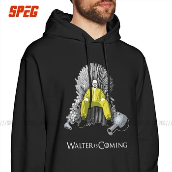 

Walter Is Coming Breaking Bad X Game Of Thrones Hoodies Men's Unique Hooded Tops Cotton Classic Sweatshirt