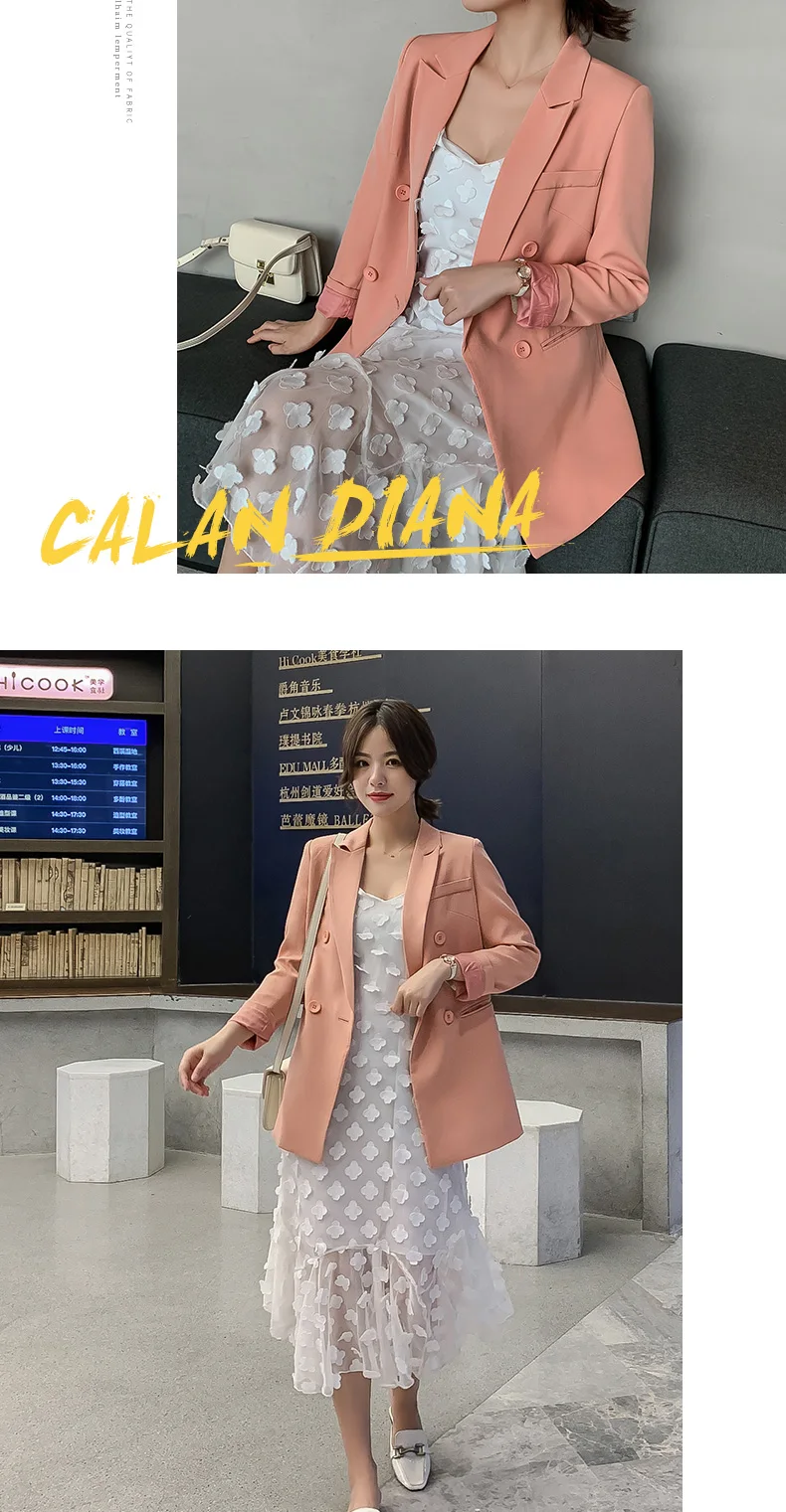 Women Blazers and Jackets Autumn New Style The Korean Version Suit Stylish Blazer Woman Loose Double-breasted Suit