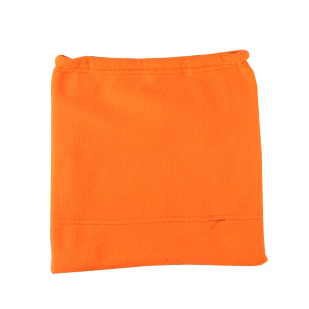 Orange Открытый флисовый нагрудник двойной теплый воротник Мужчины Женщины Зима Многофункциональный капюшон шарфы открытый флис спорт Рождество ветрозащитная шапка - Цвет: Orange