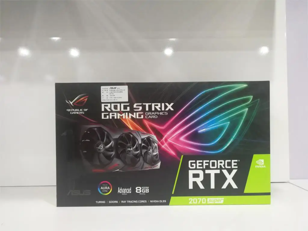  Asus ROG RTX2070 Super ROG-STRIX-RTX 2070S-O8G-GAMING computer game graphics card Support 4 screen 