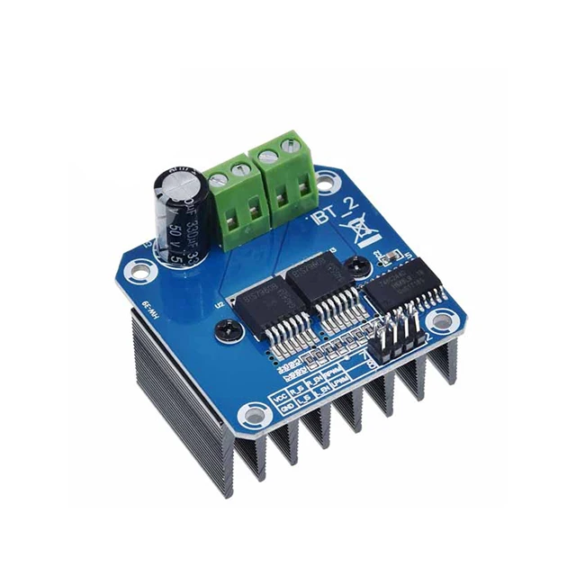 

A18-- Double BTS7960 43A H-bridge High-power Motor Driver module/ diy smart car Current diagnostic For Arduino