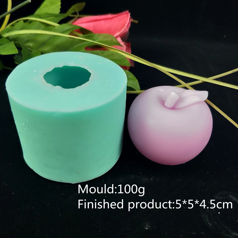 Apple Mold Fruit Mold Candle Form Silicone Candle Mold For Candle Fondant Cake Soap Decoration Craft Household DIY Baking Tools baking utensils