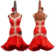 Special Price Latin Dance Dress Competition Clothing Performance Dress Prom Party Dress Adult Child Red Embroidered Fishbone Skirt Customized Special Price Latin Dance Dress Competition Clothing Performance Dress Prom Party Dress Adult Child Red Embroidered Fishbone Skirt Customized