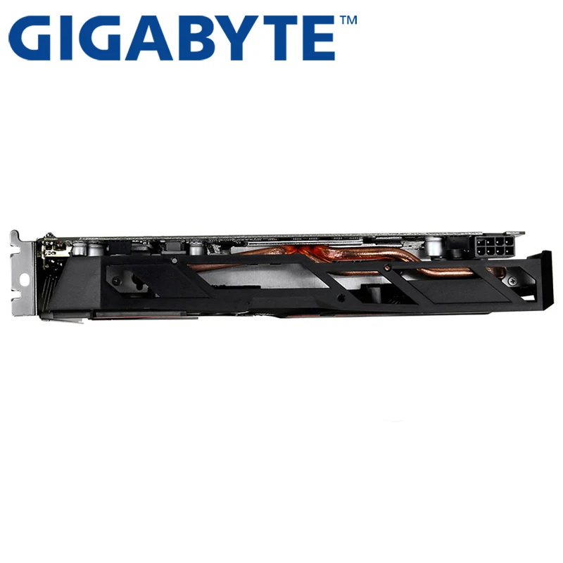 Видеокарта GIGABYTE RX 570 4GB 256Bit GDDR5 Графика карты для AMD RX 500 серии VGA карты RX570 б/у 470 480 580 460, HDMI, DVI