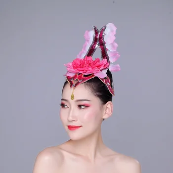 

Dance Headdress Performance Headdress Modern Dance Headdress Classical Stage Headdress Performance Floral Headdress