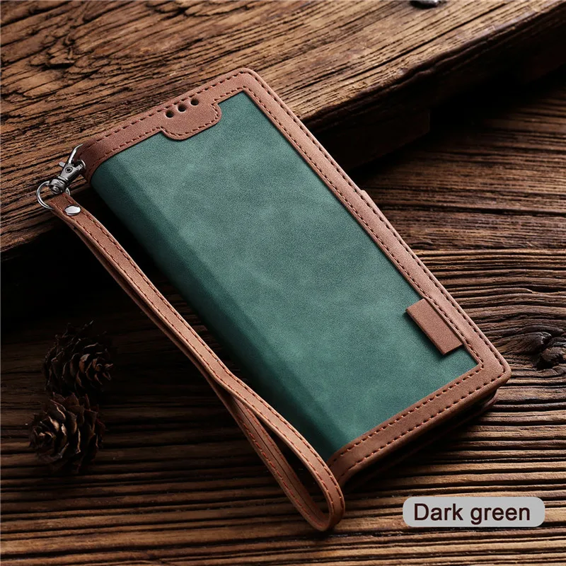 Leather Flip Wallet Cover - Elegant Protective Case