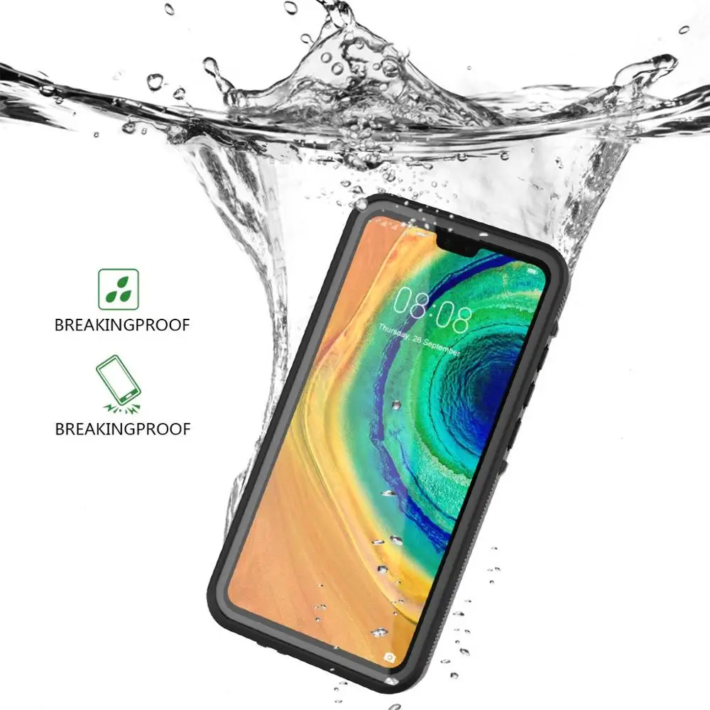 Водонепроницаемый Чехол IP68 для Huawei Mate 20 Pro чехлы Mate30 P30 водонепроницаемый чехол с