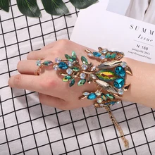 Ladyfirsy, модные роскошные браслеты с кристаллами насекомых, гипербола, стиль барокко, дизайнерский женский блестящий браслет для свадебной вечеринки