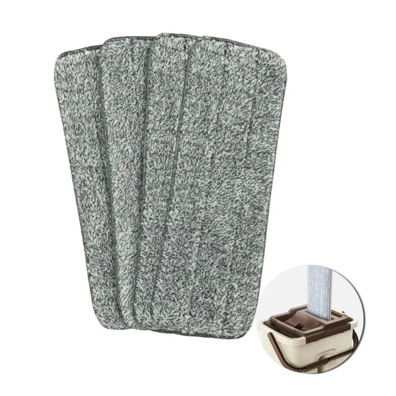 4/6/10PCS Microfiber Mop Pads House Kitchen Floor Cleaning Flat Mop Cloth Home Bathroom Replacement Mops Floor Cleaning Tools