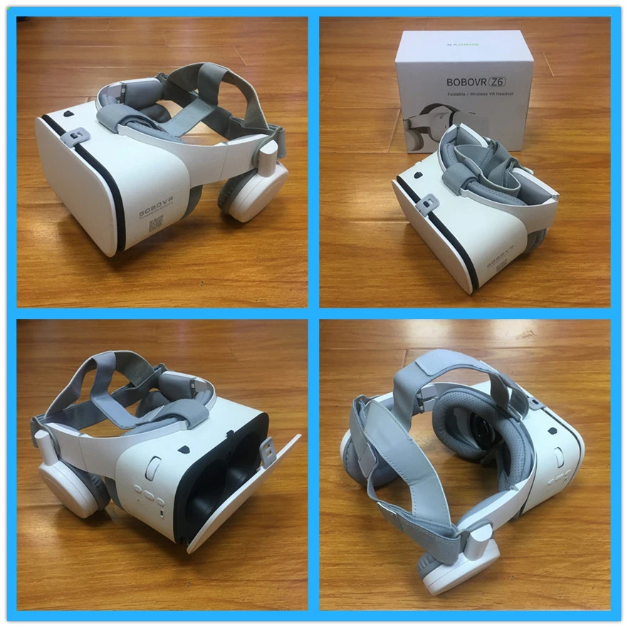 Bobovr Z6 обновление шлем 3D VR очки виртуальной реальности Гарнитура Bluetooth наушник для смартфона Google Cardboard