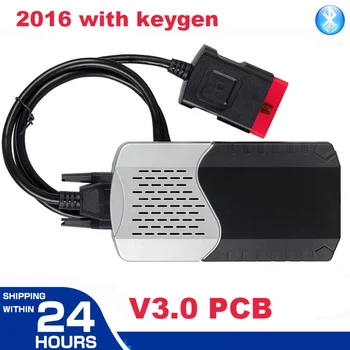 

5pcs/lot 2016.00 cd with keygen for autocoms VD DS150E CDP tcs cdp pro bluetooth for delphis obd2 scanner tool