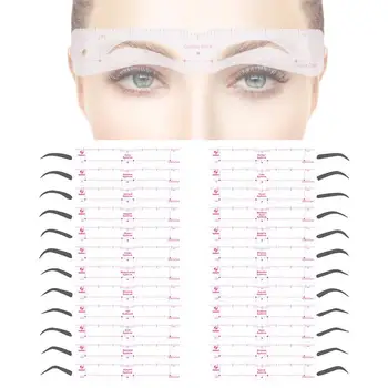 

24Pcs Reusable Eyebrow Shaping Stencils Grooming Template Card Makeup Shaper Set Template Tool Eyebrow Makeup Beauty Kit