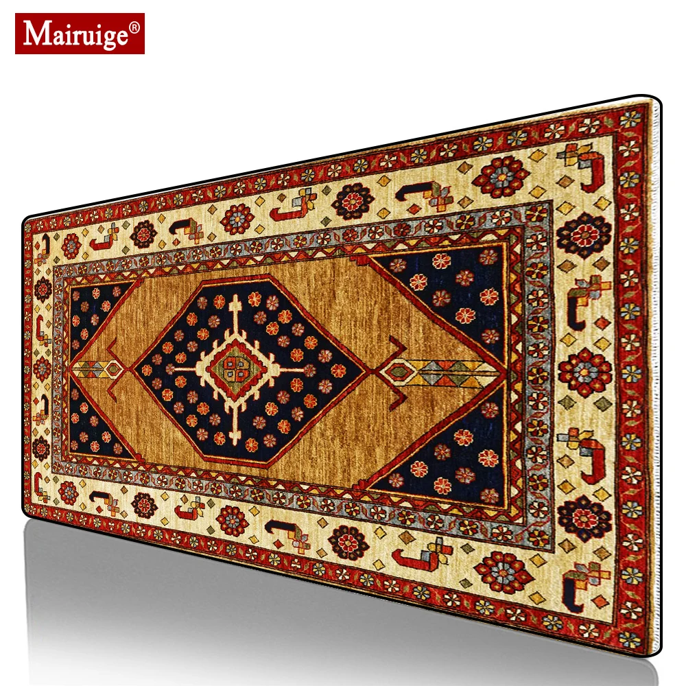 

Persian Rug Mouse Pad XXL Gamer Desk Mat Bohemian Large Keyboard Pad Gaming MousePad 90x40cm/80x30cm for Laptop Table Pads