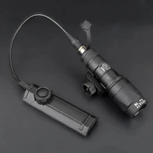 Tático surefir m300 m300a mini scout luz arma lanterna tocha caça rifle luz com função dupla interruptor de fita