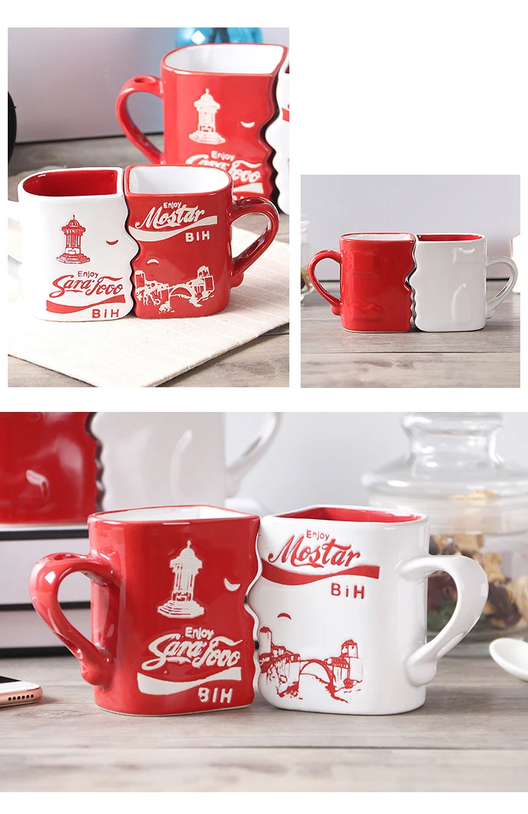 Скандинавский стиль парные чашки Креативный кофе подарок на день святого валентина керамическая чашка свадебные подарки