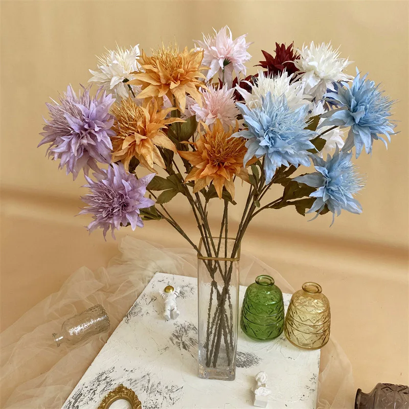 Daisy Flowers Artificial Decor  Artificial Chrysanthemum Daisy -  Artificial Flowers - Aliexpress