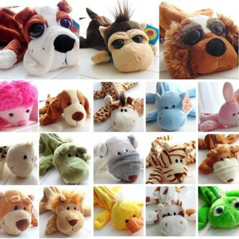 

1pcs Cute Plush Animal Pencil Bags Creative Kawaii Lion Elephant Stationery Storage Supplies Cosmetic Bag For Kids Great Gift